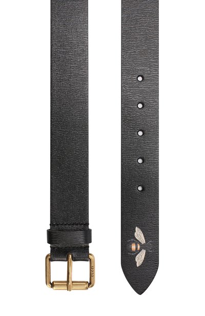 Кожаный ремень с тиснением и металлической пряжкой GUCCI, арт. 434520/DUK1T, фото 2