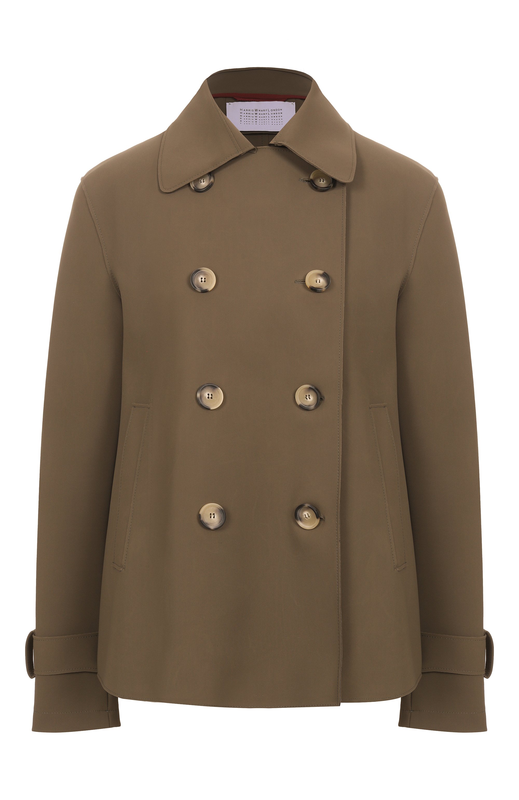 Тренч HARRIS WHARF LONDON хаки цвета по цене 67950 руб., арт. A2489PJT, фото 1 Тренч HARRIS WHARF LONDON, арт. A2489PJT, фото 1