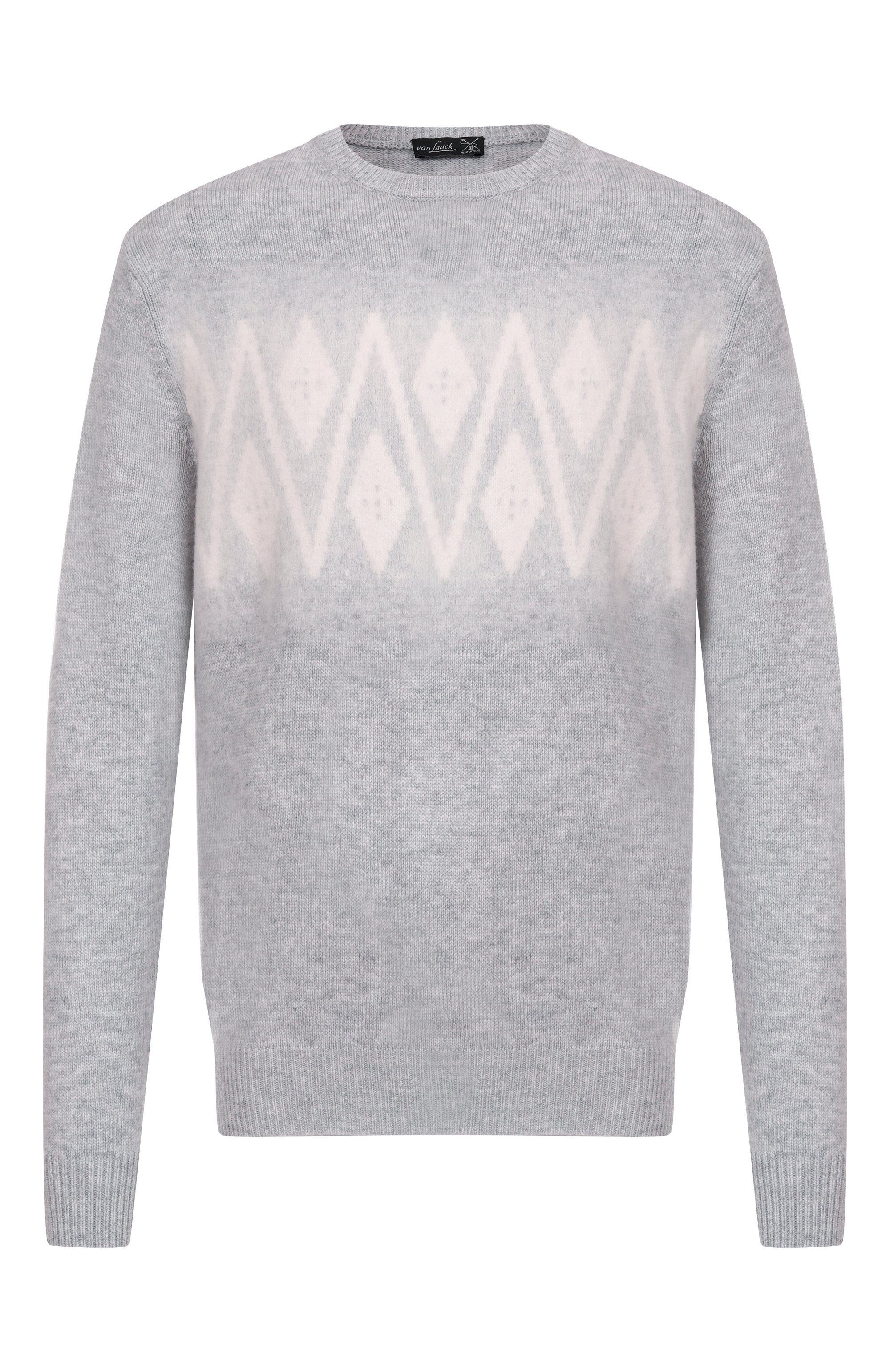 Джемпер из шерсти и кашемира VAN LAACK серого цвета по цене 59950 руб., арт. VL-SIND0-F/S00349, фото 1 Джемпер из шерсти и кашемира VAN LAACK, арт. VL-SIND0-F/S00349, фото 1