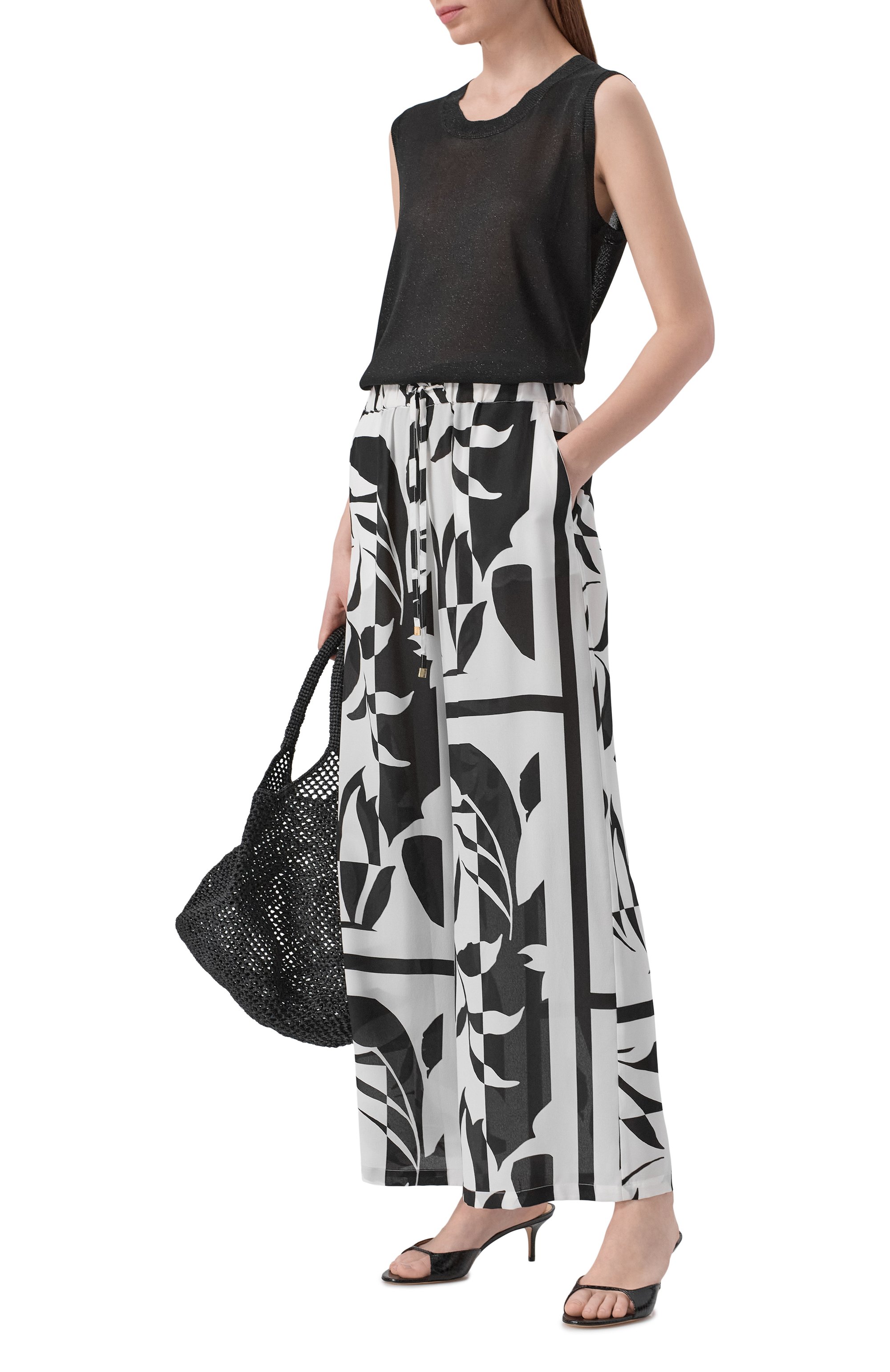 Шелковый брюки MAX MARA, арт. BCHVOTO 261613103, фото 2