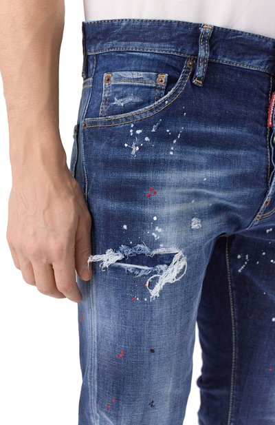 Джинсы cool guy DSQUARED2 темно-синего цвета по цене 79950 руб., арт. S74LB1658/S30664, фото 5 Джинсы cool guy DSQUARED2, арт. S74LB1658/S30664, фото 5