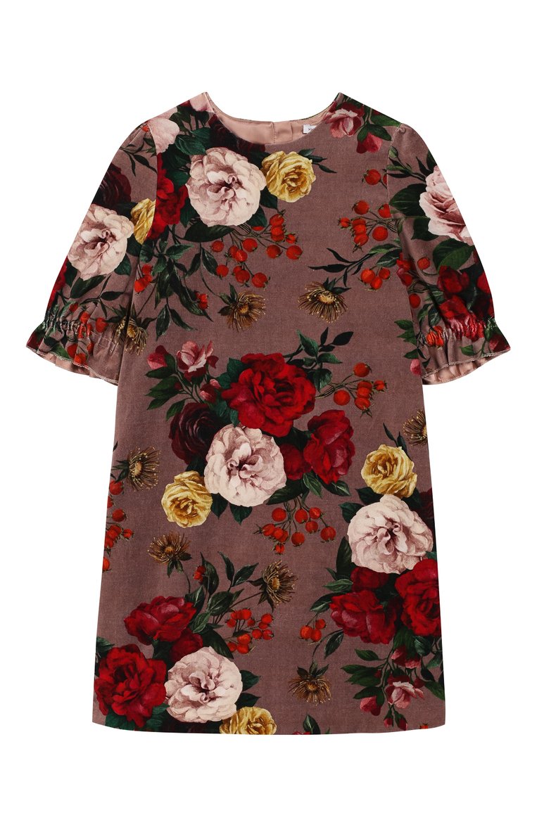 Детское хлопковое платье DOLCE & GABBANA розового цвета, арт. L51DT9/FSWBS/8-14 | Фото 1 (Рукава: Короткие; Случай: Повседневный; Материал сплава: Проставлено; Материал внешний: Хлопок; Девочки Кросс-КТ: Платье-одежда; Драгоценные камни: Проставлено; Материал подклада: Вискоза; Статус проверки: Проверена категория; Ростовка одежда: 8 лет | 128 см)