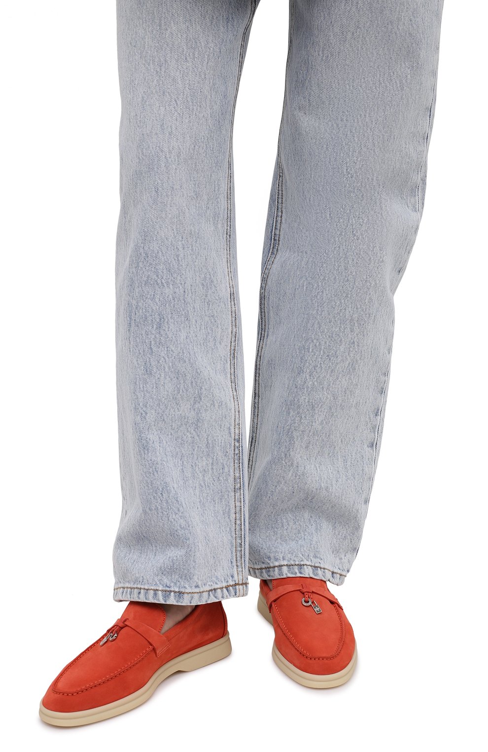 Замшевые лоферы summer charms walk LORO PIANA, арт. FAE5444, фото 3