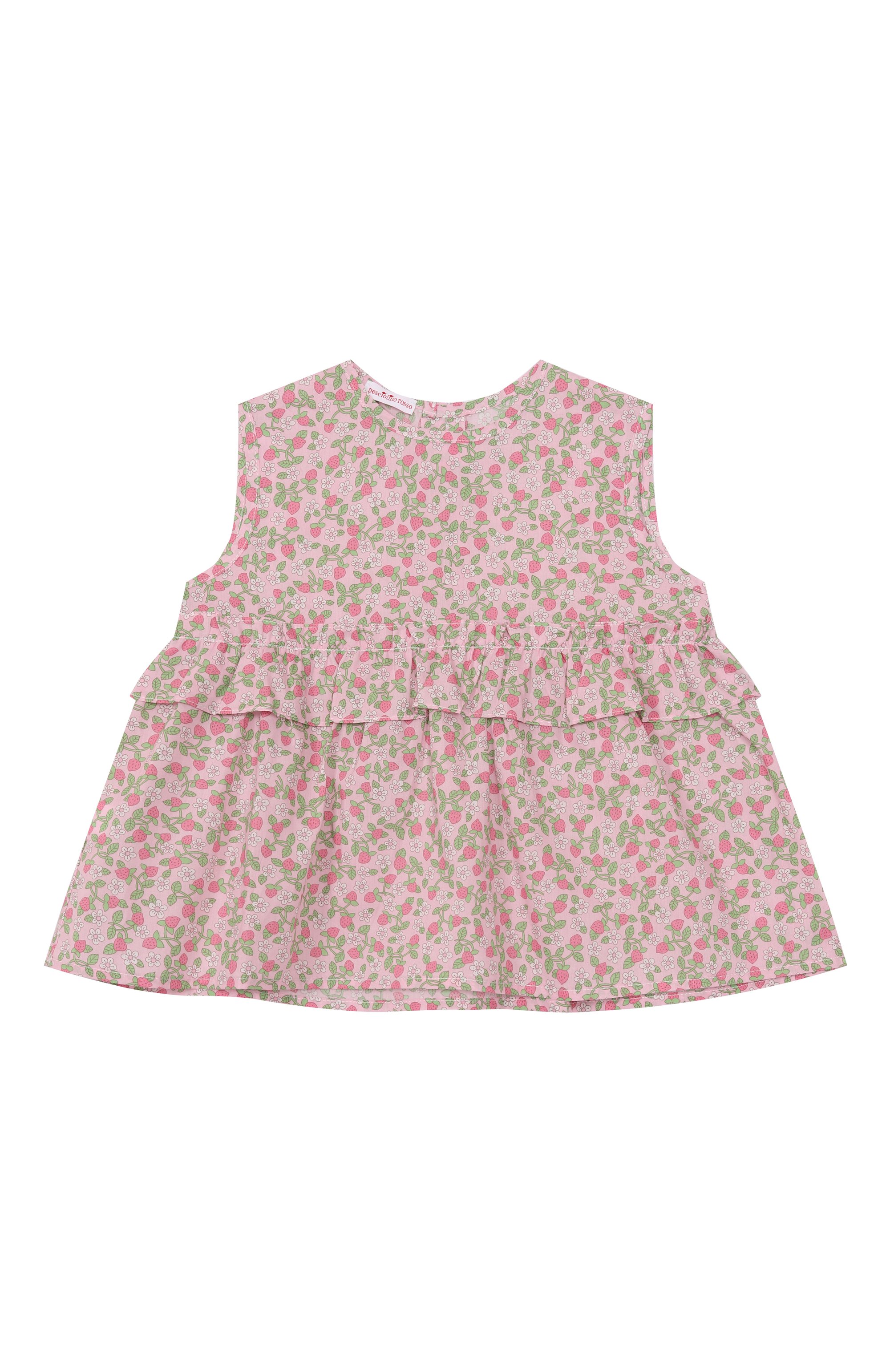 Хлопковый топ PESCIOLINO ROSSO, арт. PBSBL-11/1A-6A, фото 1