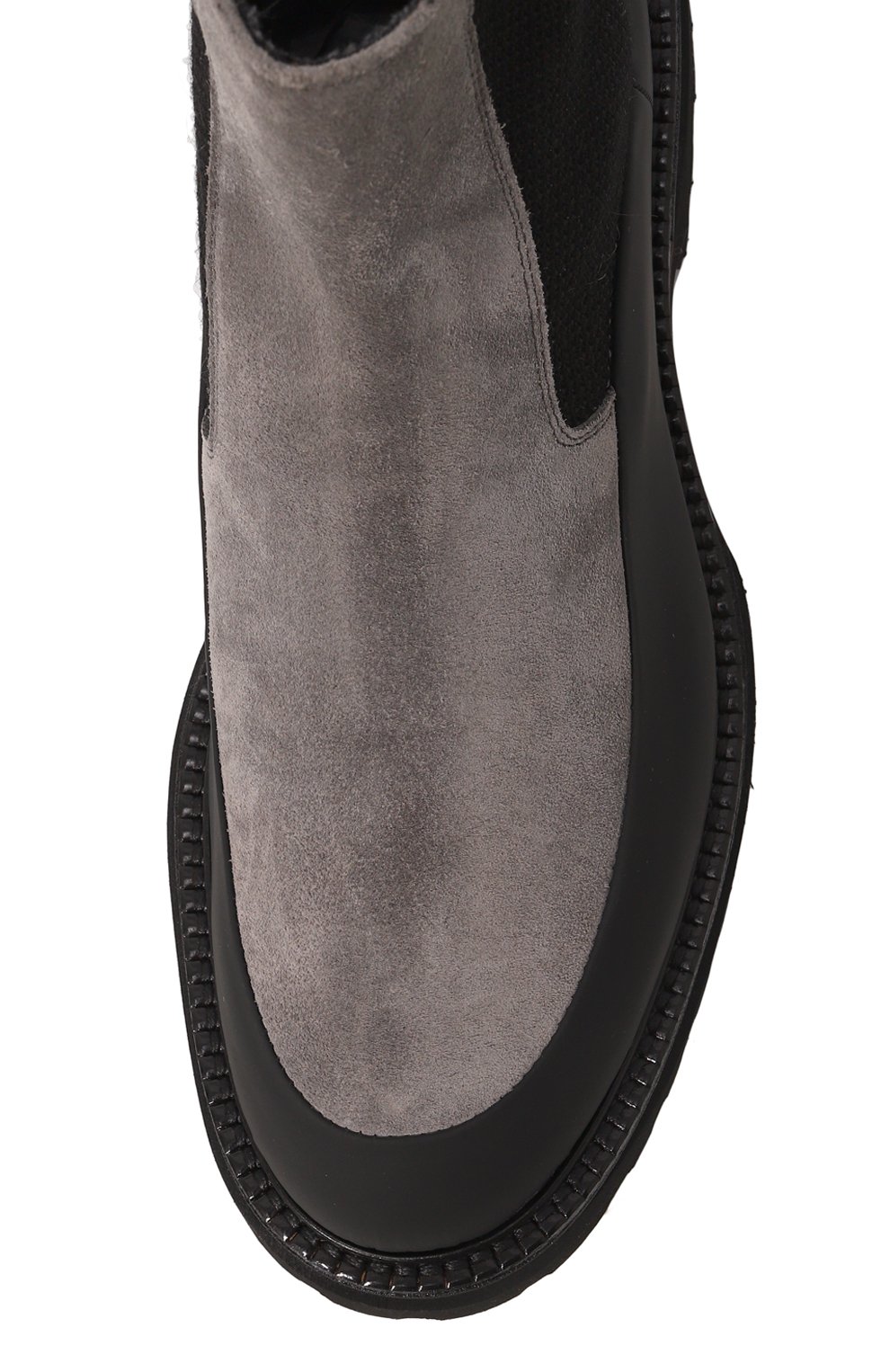 Замшевые челси CAMERLENGO темно-серого цвета по цене 52950 руб., арт. Z16363GUMNE731/GUM/0PERA, фото 6 Замшевые челси CAMERLENGO, арт. Z16363GUMNE731/GUM/0PERA, фото 6