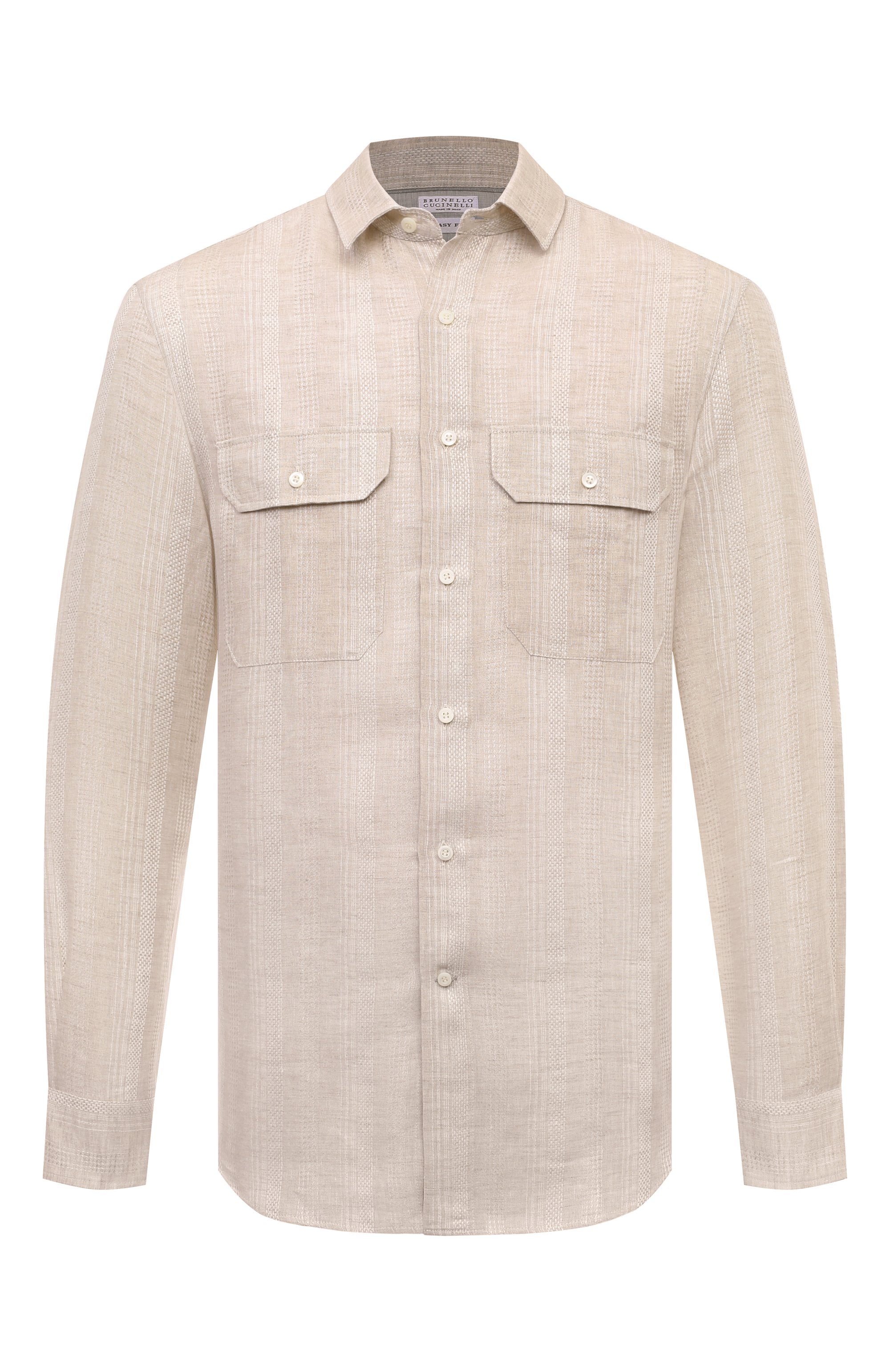 Льняная рубашка BRUNELLO CUCINELLI, арт. MM6510626, фото 1
