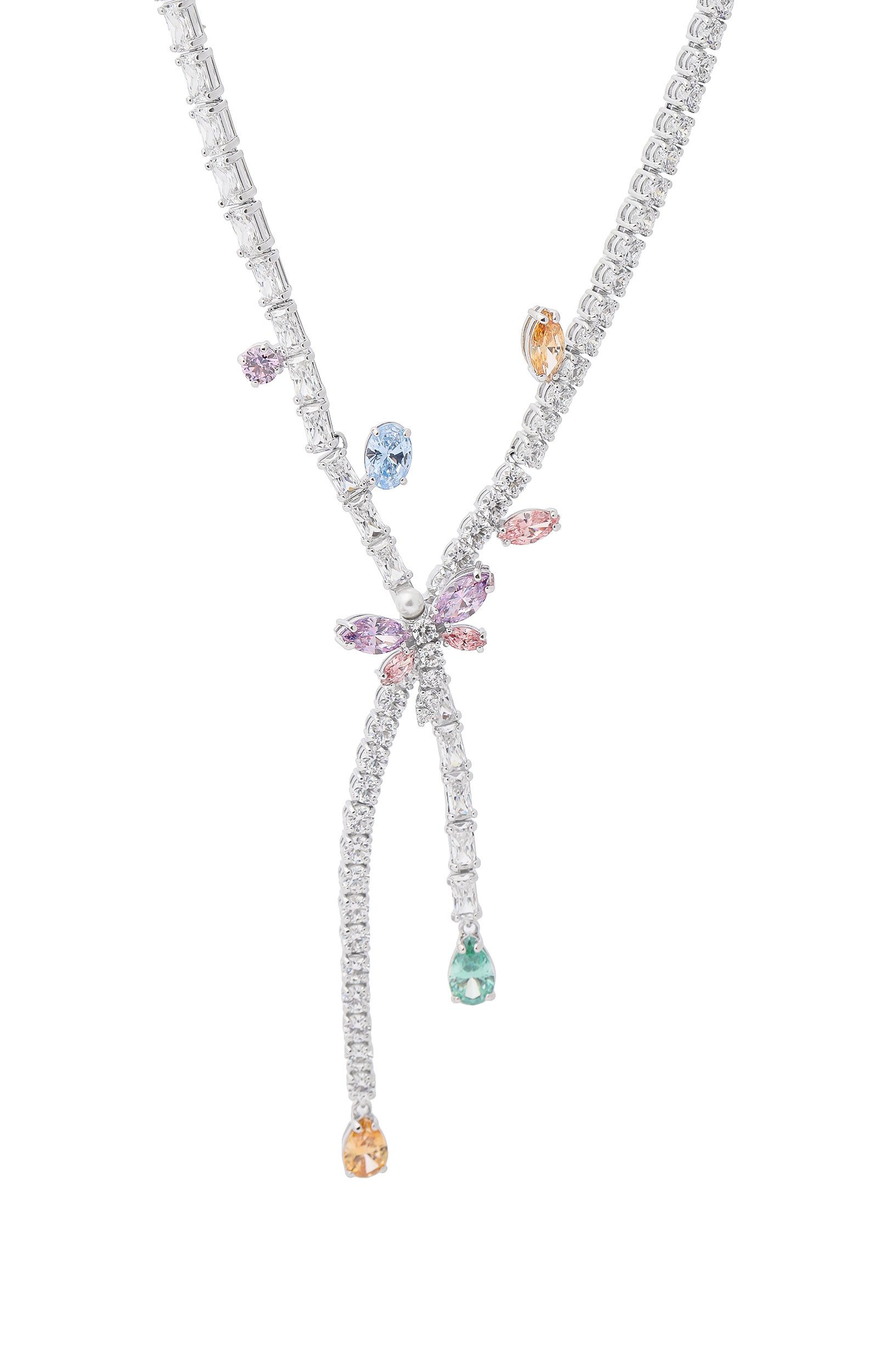 Колье ariana grande x swarovski SWAROVSKI серебряного цвета по цене 69300 руб., арт. 5737424, фото 3 Колье ariana grande x swarovski SWAROVSKI, арт. 5737424, фото 3