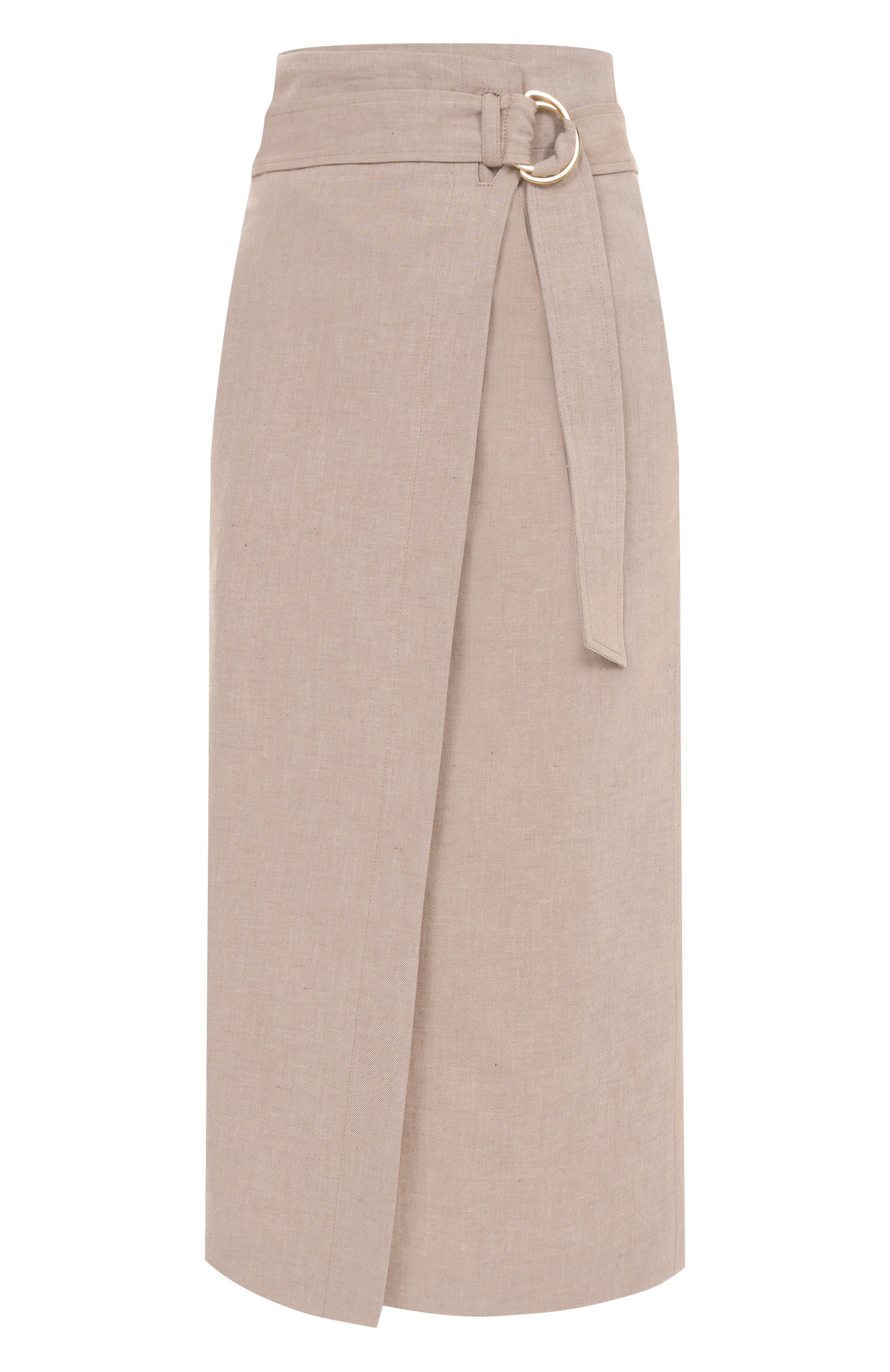 Юбка из хлопка и льна LORENA ANTONIAZZI, арт. E2536G023A/9715, фото 1