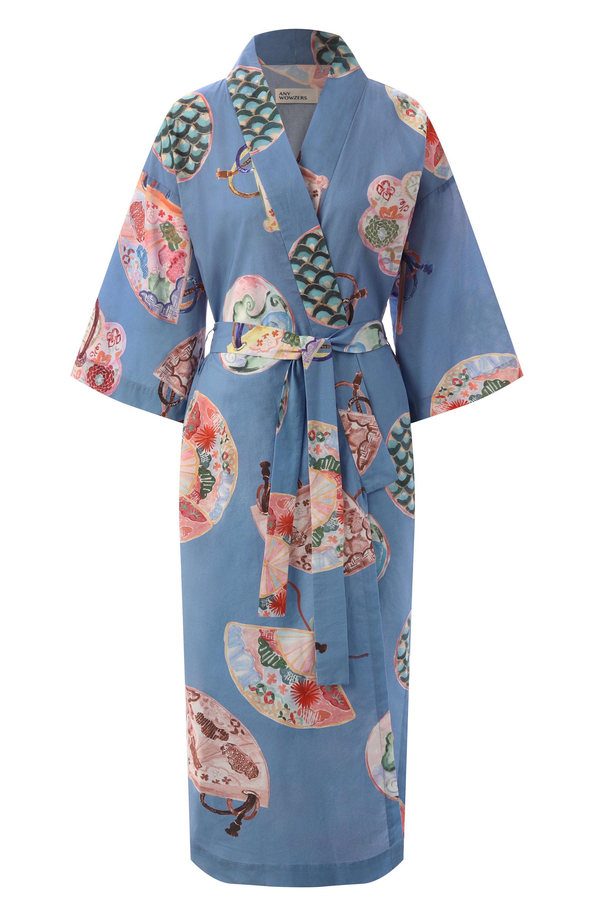 Хлопковый халат ANY WOWZERS, арт. ROBE01-MAXI-TBLU, фото 1