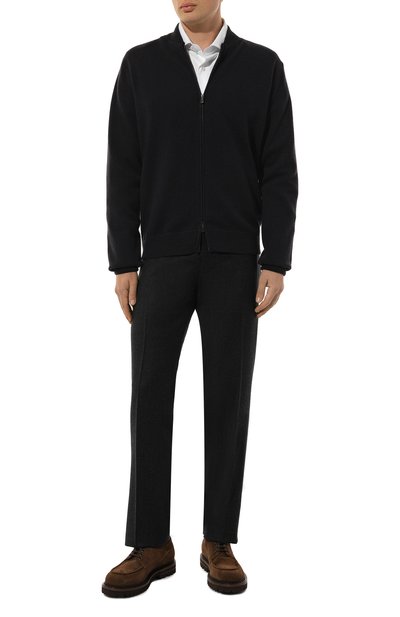 Шерстяные брюки BERWICH темно-серого цвета по цене 31450 руб., арт. SC/1 ALC/RD5470, фото 2 Шерстяные брюки BERWICH, арт. SC/1 ALC/RD5470, фото 2