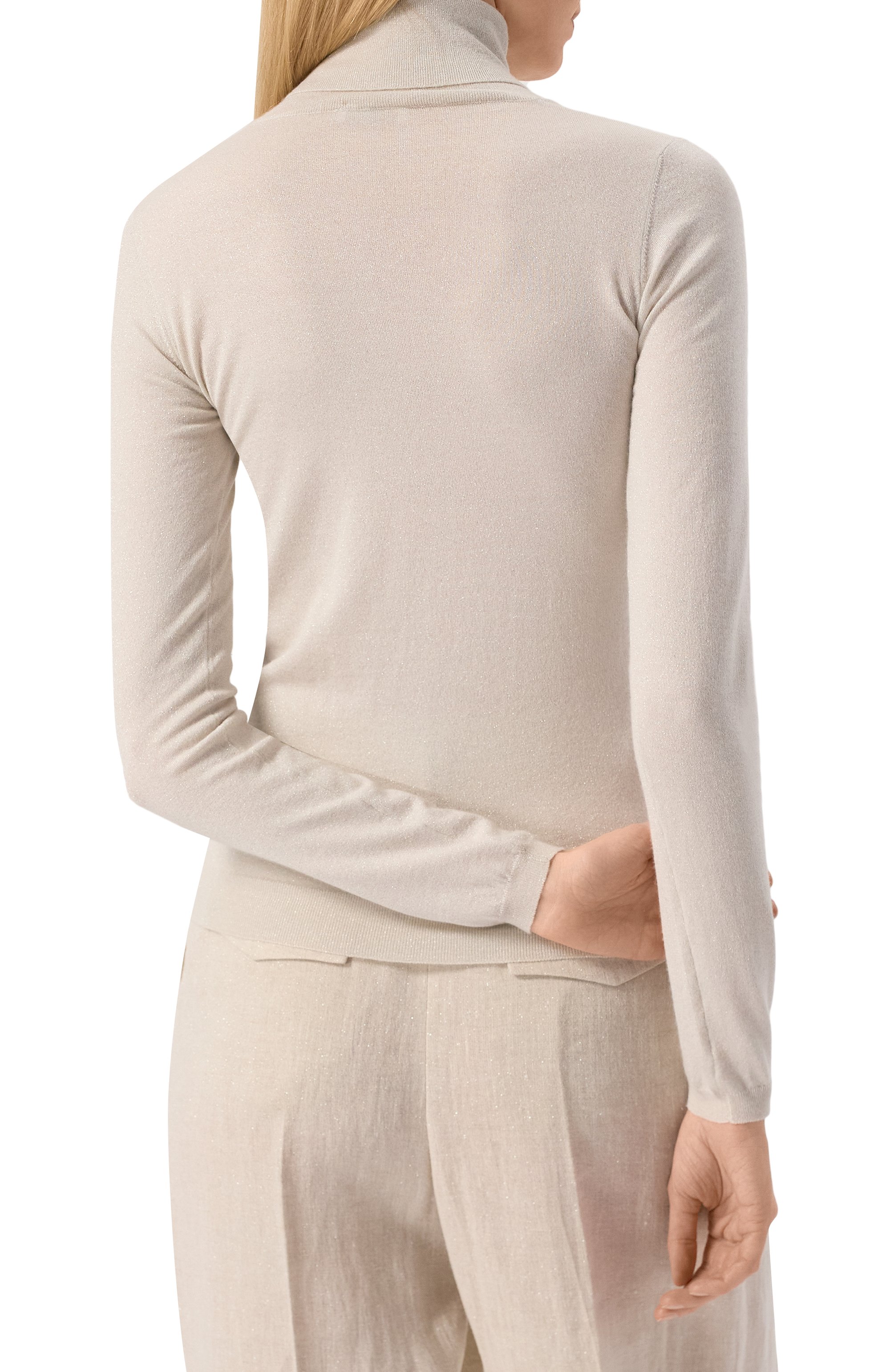 Водолазка из кашемира и шелка BRUNELLO CUCINELLI, арт. M41800063, фото 4