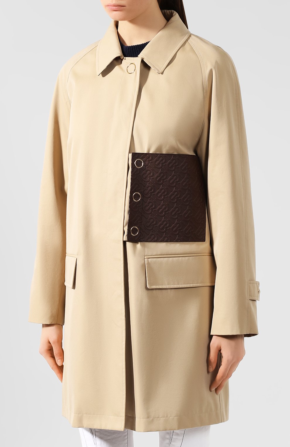 Хлопковый плащ BURBERRY бежевого цвета по цене 208500 руб., арт. 8014410, фото 3 Хлопковый плащ BURBERRY, арт. 8014410, фото 3