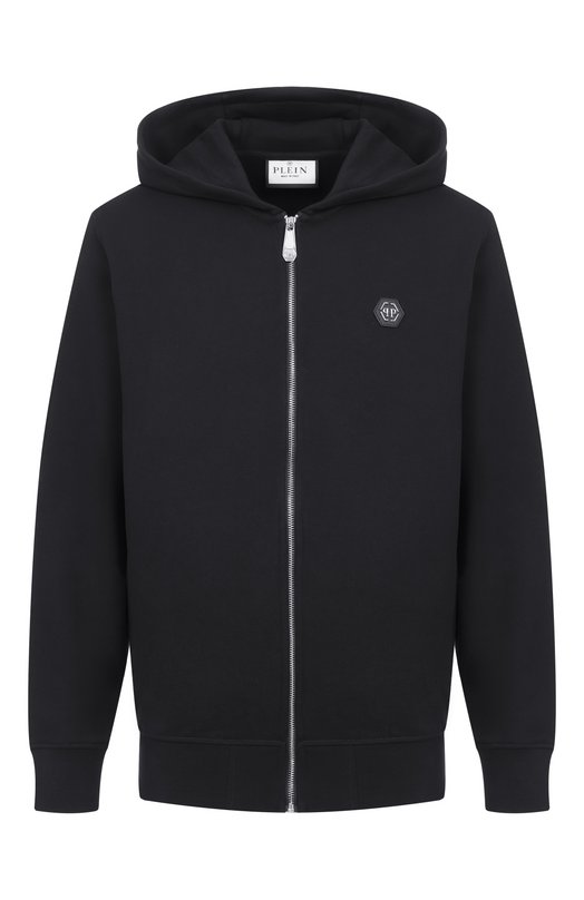Хлопковая толстовка Philipp Plein SAFC MJB3928 PTE180N Чёрный SAFC MJB3928 PTE180N