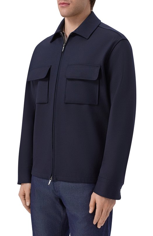 Шерстяная куртка Loro Piana FAQ8865 Синий  FAQ8865 Фото 3