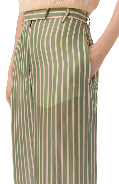 Брюки DRIES VAN NOTEN зеленого цвета по цене 79550 руб., арт. 010946/3274, фото 5 Брюки DRIES VAN NOTEN, арт. 010946/3274, фото 5