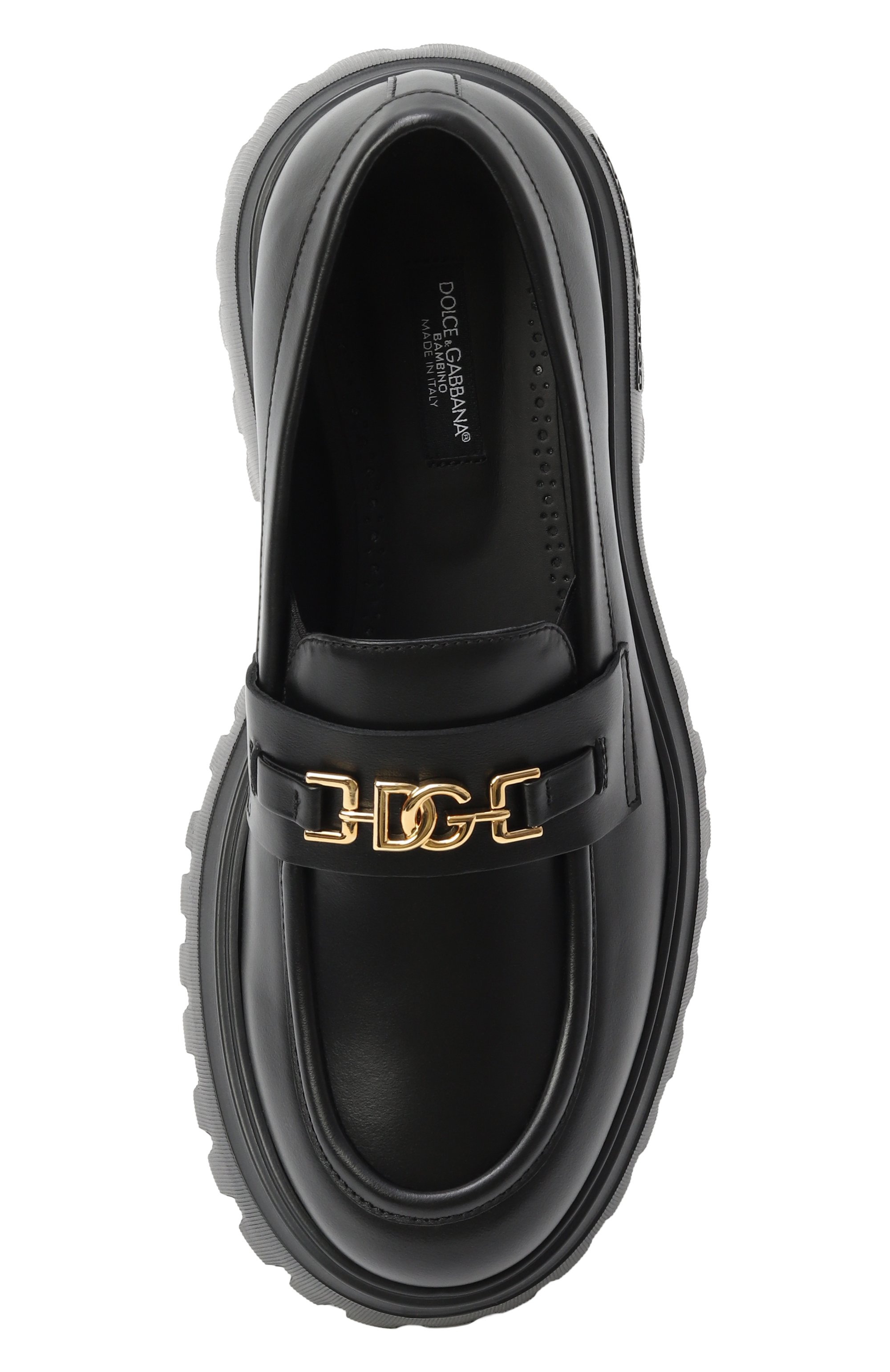 Кожаные лоферы DOLCE & GABBANA, арт. D11351/A1065/37-39, фото 4