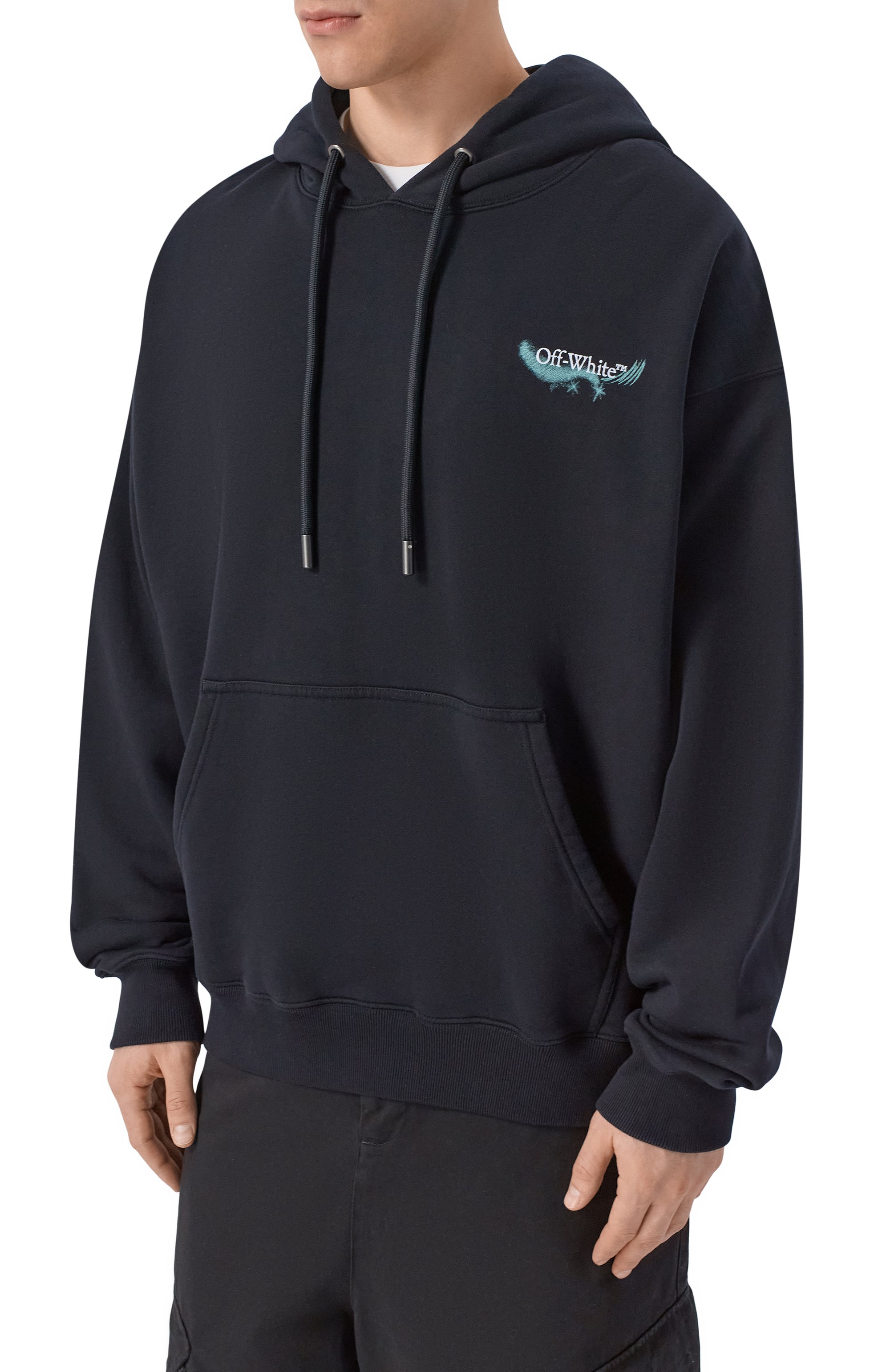 Хлопковое худи OFF-WHITE, арт. 0MBB085S26FLE00E, фото 3