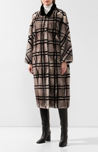 Шуба из меха норки COLOR TEMPERATURE, арт. fw18ct4, фото 3
