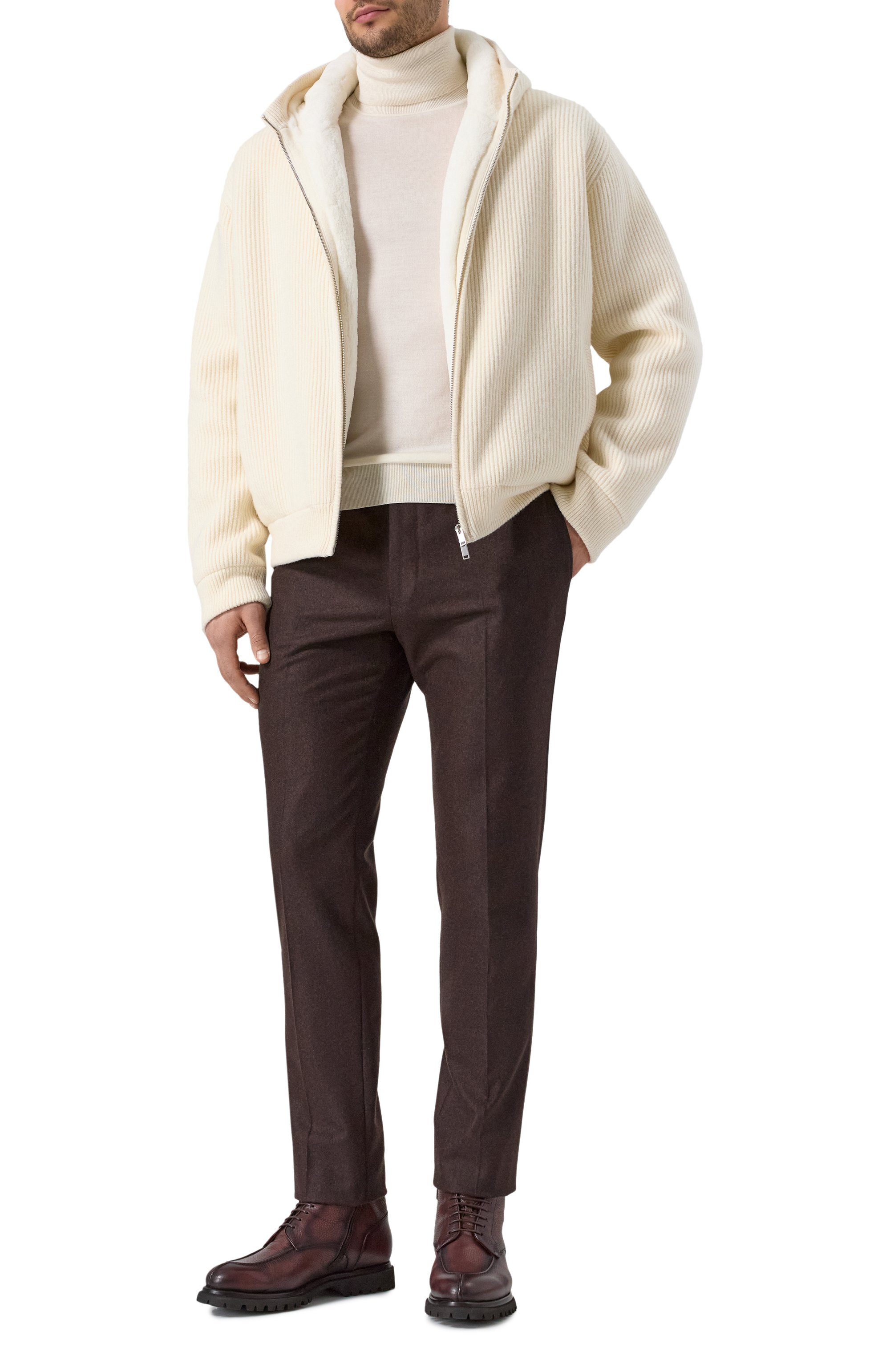 Кашемировый бомбер с подкладкой из норки MVST, арт. FTXTRECK-ES3625-2V BS/TR-ES3625, фото 2