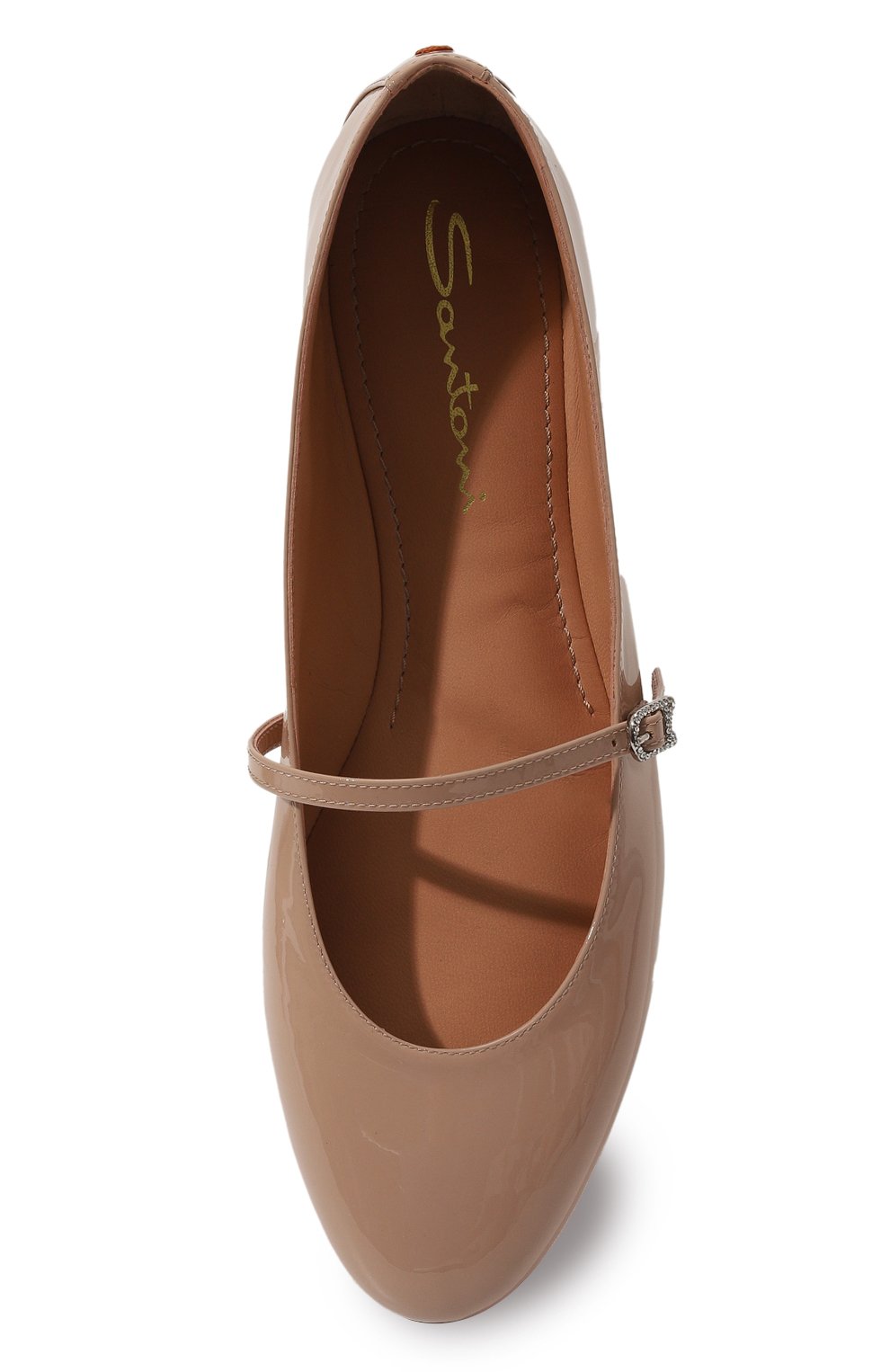 Кожаные балетки SANTONI бежевого цвета по цене 89950 руб., арт. WAAG71319KI1NVHD, фото 6 Кожаные балетки SANTONI, арт. WAAG71319KI1NVHD, фото 6