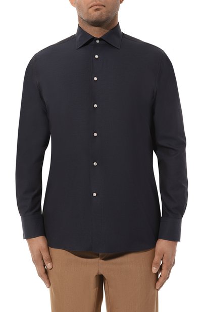 Рубашка из хлопка и кашемира CANALI, арт. 7798/GX03060, фото 3