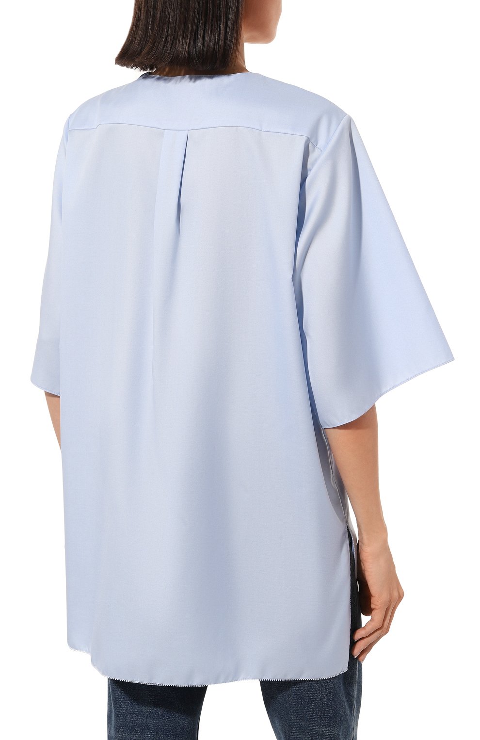 Хлопковая блузка ALEXANDRA GEORGIEVA BY KRESTETSKAYA STROCHKA, арт. H243gol22, фото 4