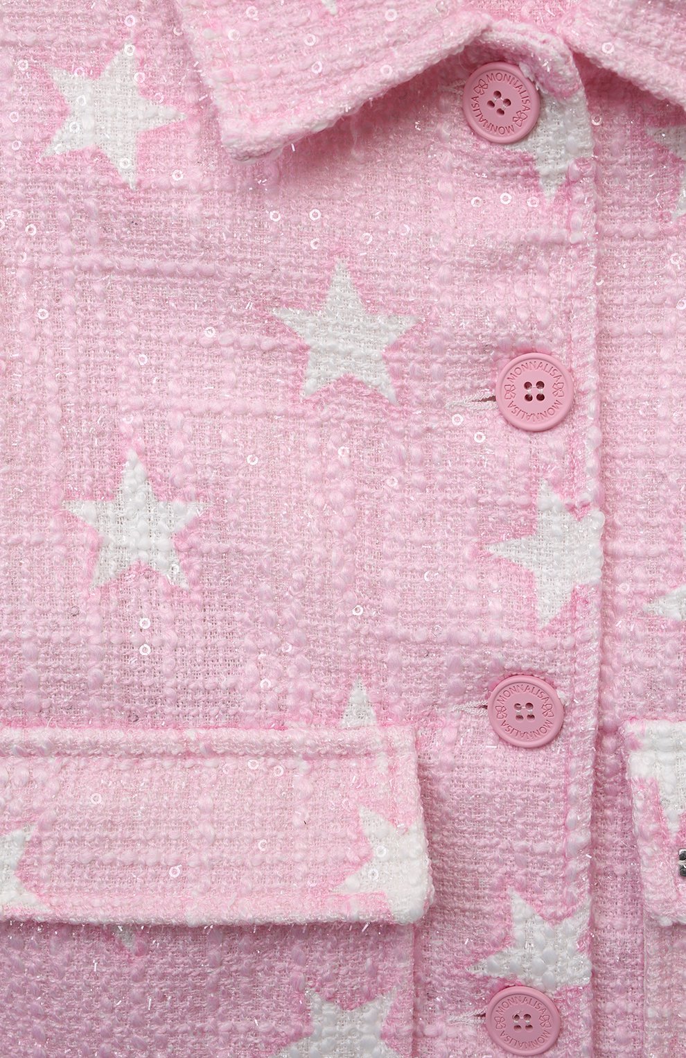 Твидовый жакет MONNALISA, арт. 11C103, фото 3