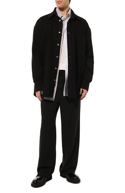 Хлопковая рубашка MM6, арт. S52DL0225/S30845, фото 2