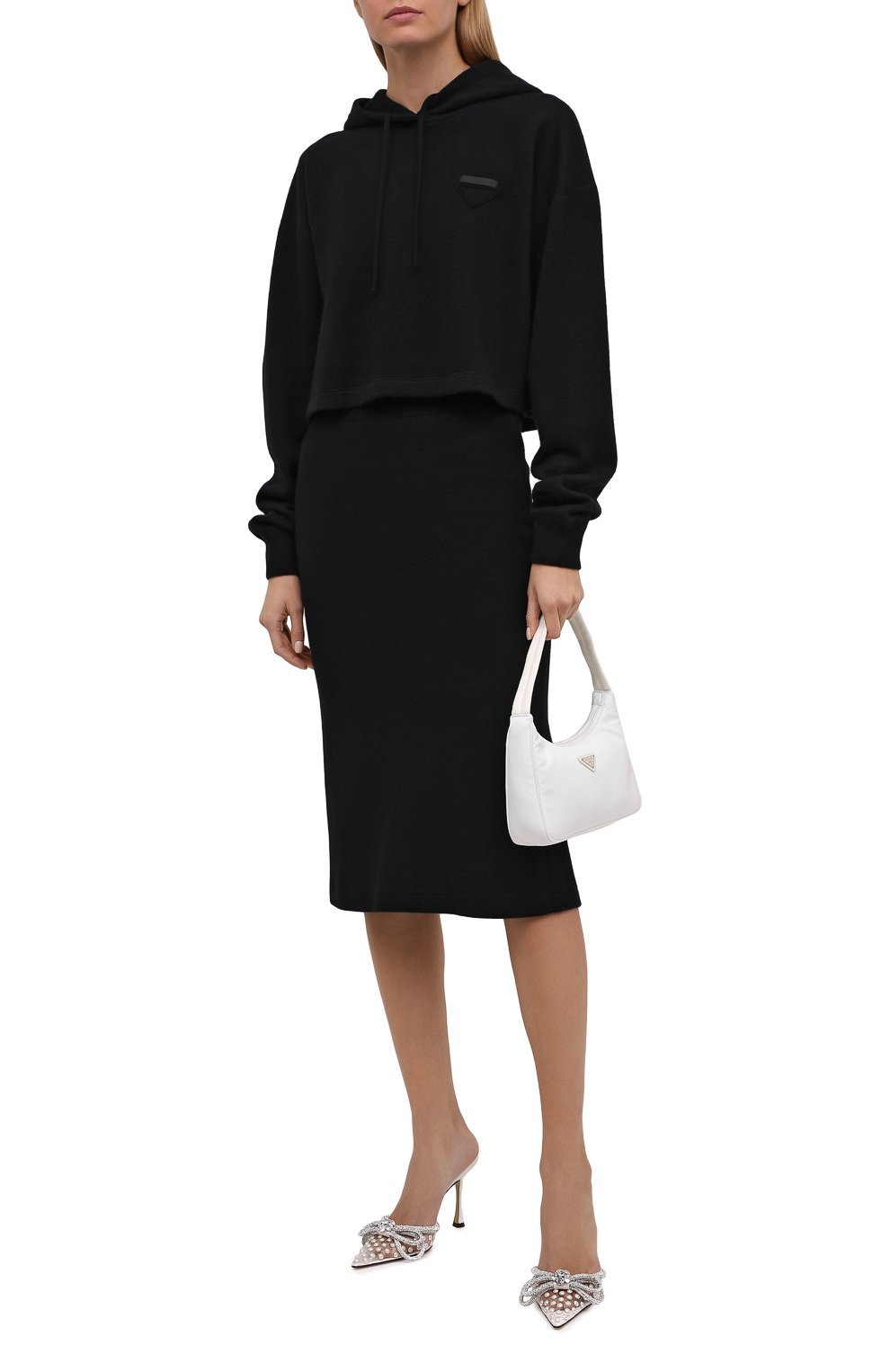 Юбка из шерсти и кашемира PRADA, арт. 131098-1Y5V-F0002-212, фото 2