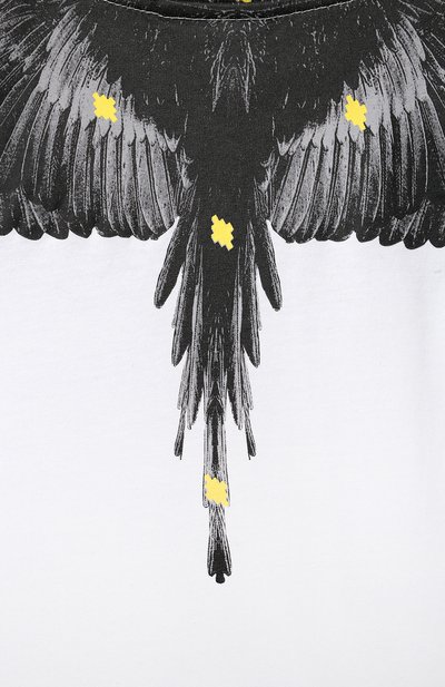 Хлопковая футболка MARCELO BURLON KIDS OF MILAN, арт. 21E/B/MB/1114/0010/2-6Y, фото 3