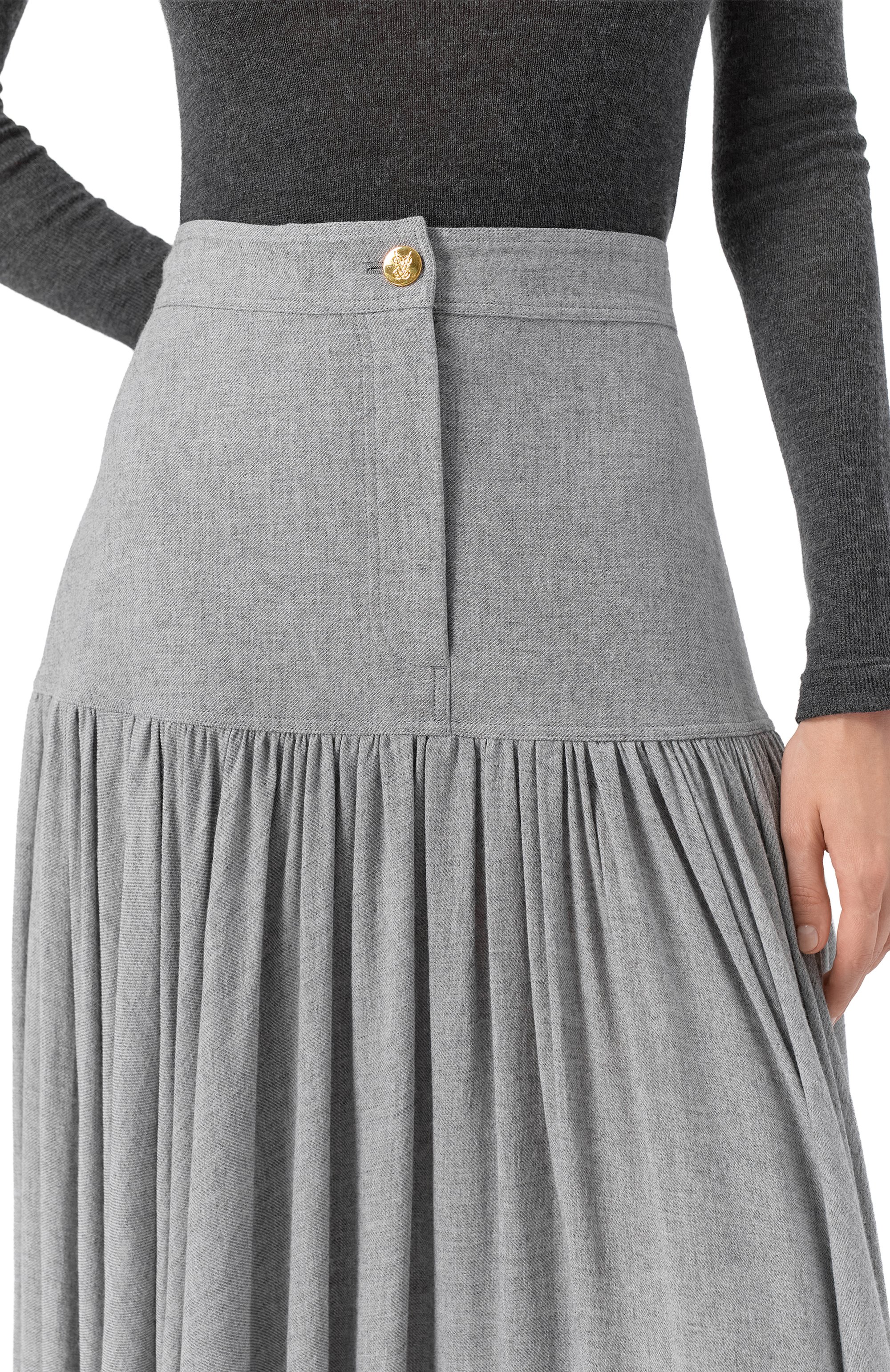 Юбка из вискозы и шерсти GIAMBATTISTA VALLI, арт. 25FWPVCA2054/17NAL, фото 5