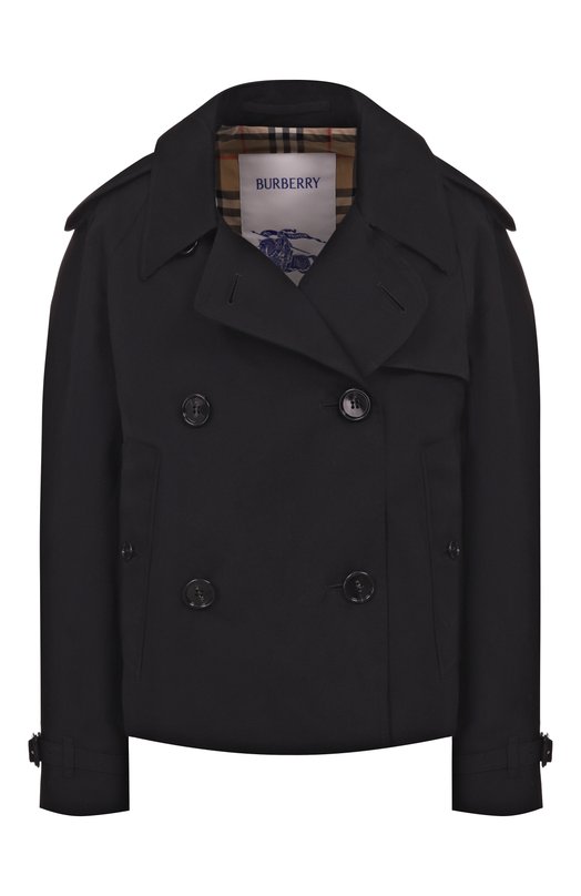 Хлопковый тренч Burberry 8072849 Чёрный 8072849