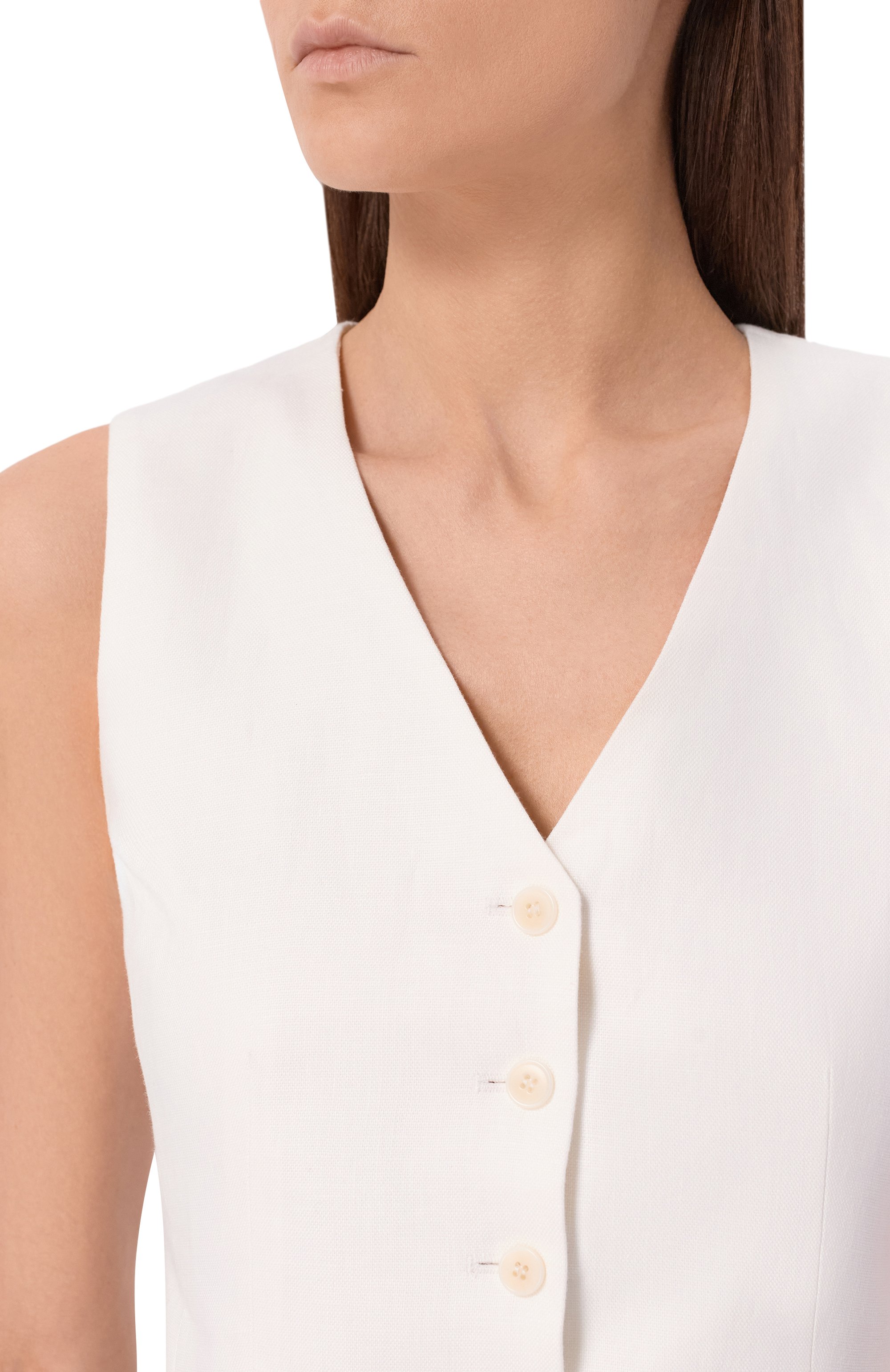 Льняной жилет WEEKEND MAX MARA, арт. WKDPACE, фото 5