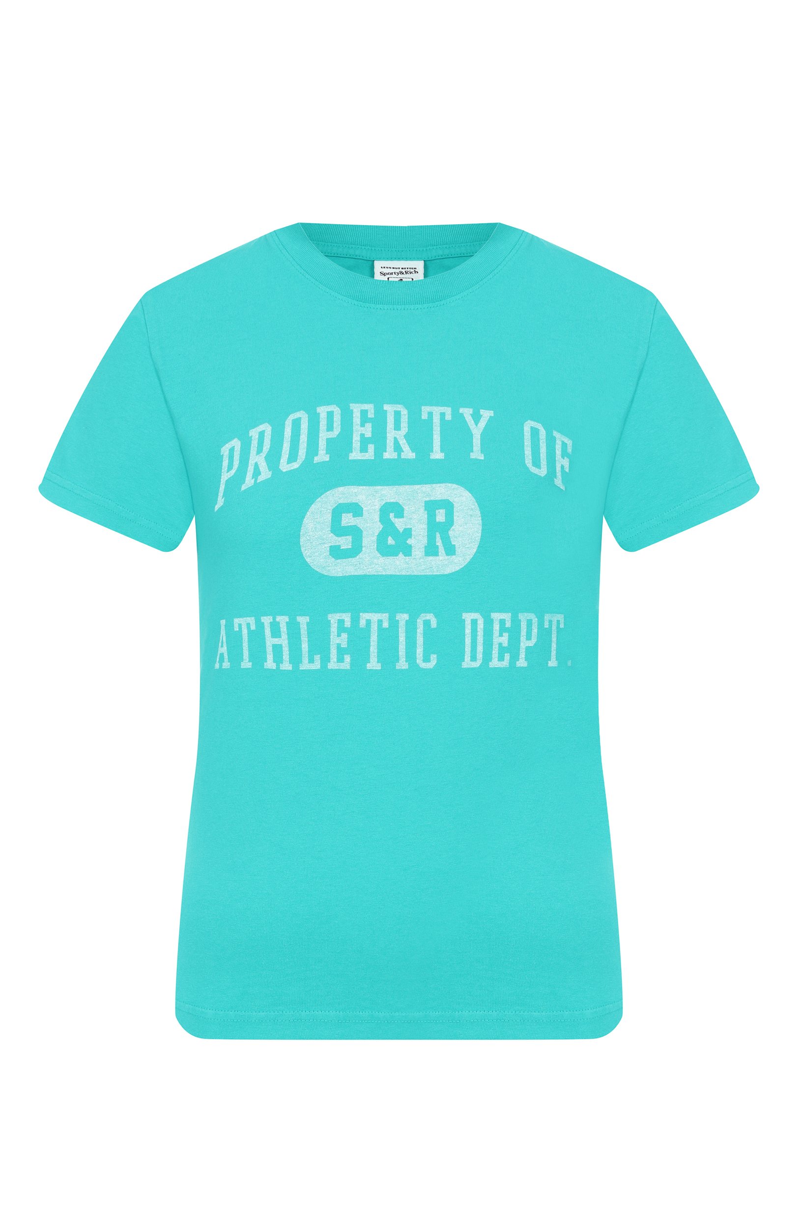 Хлопковая футболка SPORTY AND RICH, арт. T0120712268GR02, фото 1