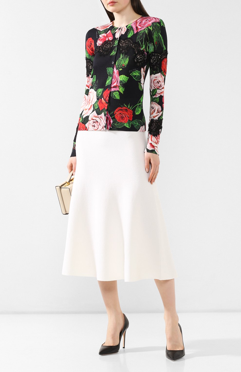 Кардиган из смеси шерсти и хлопка DOLCE & GABBANA, арт. FX359T/JAHEL, фото 2