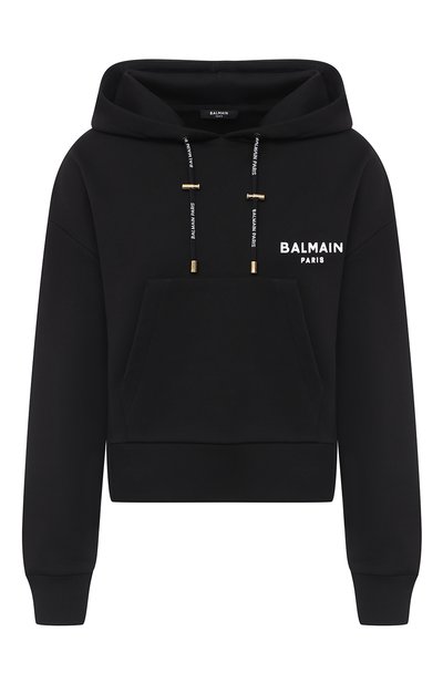 Женский хлопковое худи BALMAIN, арт. UF13792/I383