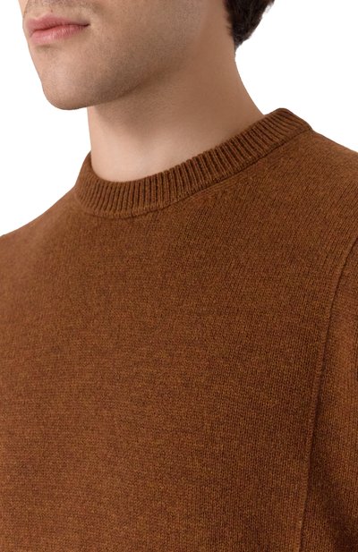 Свитер из шерсти и кашемира JIL SANDER коричневого цвета по цене 169500 руб., арт. J21GP0194/J14818, фото 5 Свитер из шерсти и кашемира JIL SANDER, арт. J21GP0194/J14818, фото 5