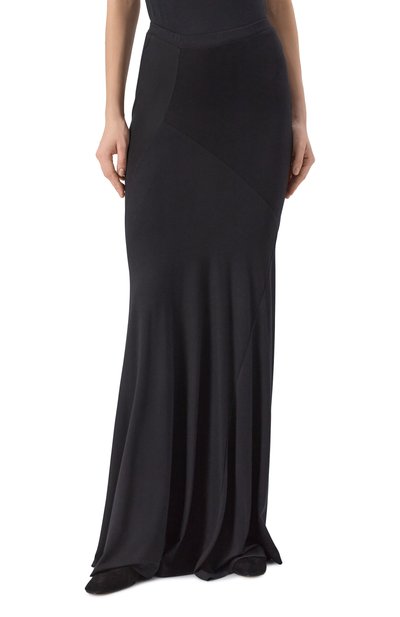 Юбка из вискозы EDOMO черного цвета по цене 16900 руб., арт. S005004FW2425, фото 3 Юбка из вискозы EDOMO, арт. S005004FW2425, фото 3