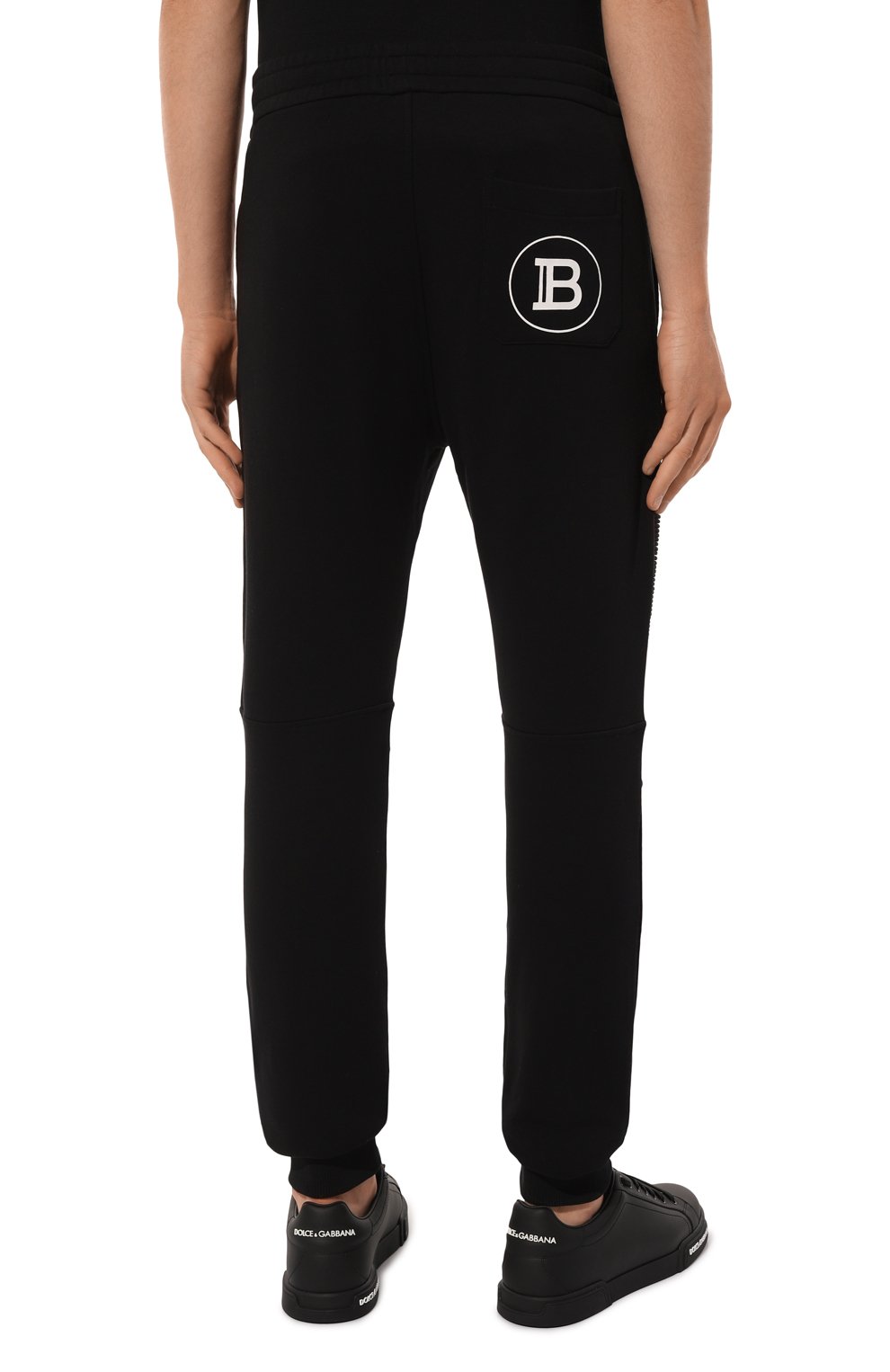 Хлопковые джоггеры BALMAIN, арт. AH10B000/BB66, фото 4