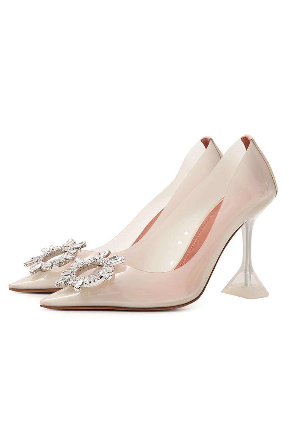 Комбинированные туфли begum glass AMINA MUADDI, арт. BEGUM GLASS PUMP/PVC/TRANSPARENT, фото 1