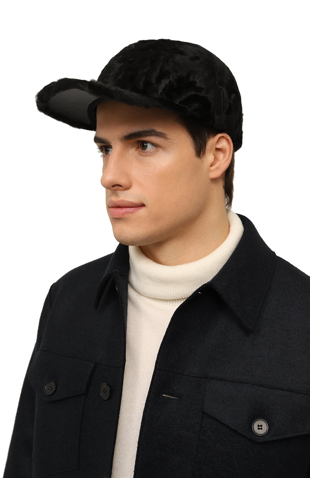 Бейсболка из меха каракуля VICTORIA KUSENKOVA, арт. 387100002003, фото 2