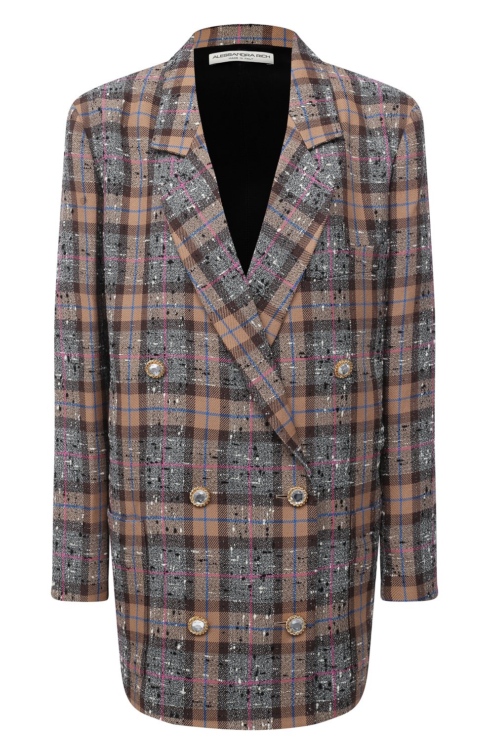 Двубортный жакет ALESSANDRA RICH разноцветного цвета по цене 185000 руб., арт. FAB2329-F2947, фото 1 Двубортный жакет ALESSANDRA RICH, арт. FAB2329-F2947, фото 1