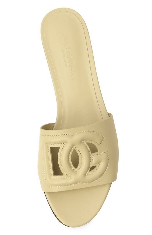 Кожаные шлепанцы Bianca Dolce & Gabbana CQ0436/AY329 Зелёный  CQ0436/AY329 Фото 6