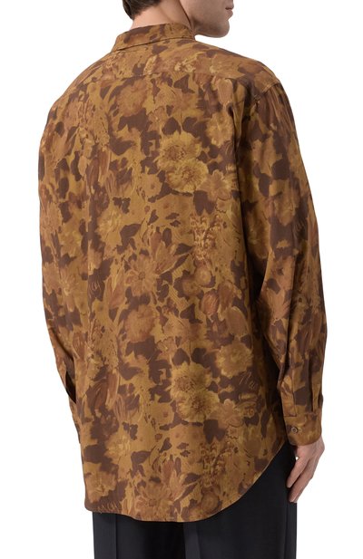 Рубашка из вискозы MAGLIANO коричневого цвета по цене 94800 руб., арт. MGSS26SR01290, фото 4 Рубашка из вискозы MAGLIANO, арт. MGSS26SR01290, фото 4