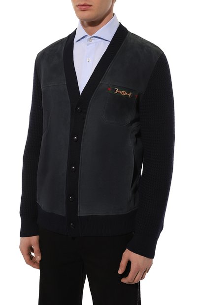 Комбинированный кардиган GUCCI, арт. 642745 XKBQI, фото 3