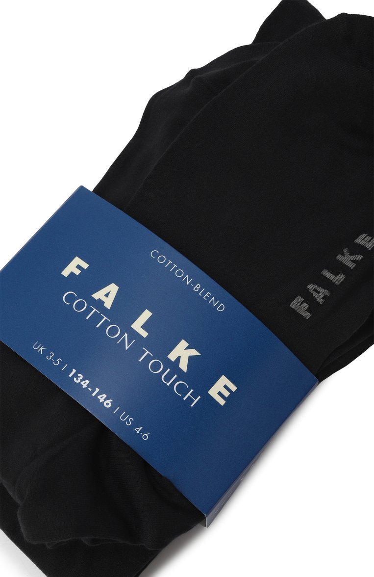 Детские колготки FALKE черного цвета, арт. 13870 | Фото 2 (Материал: Хлопок, Текстиль, Синтетический материал; Автоматизация состава: Проставлено; Нос: Не проставлено)