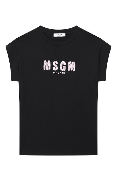Хлопковая футболка MSGM KIDS, арт. S6MSJGTH070