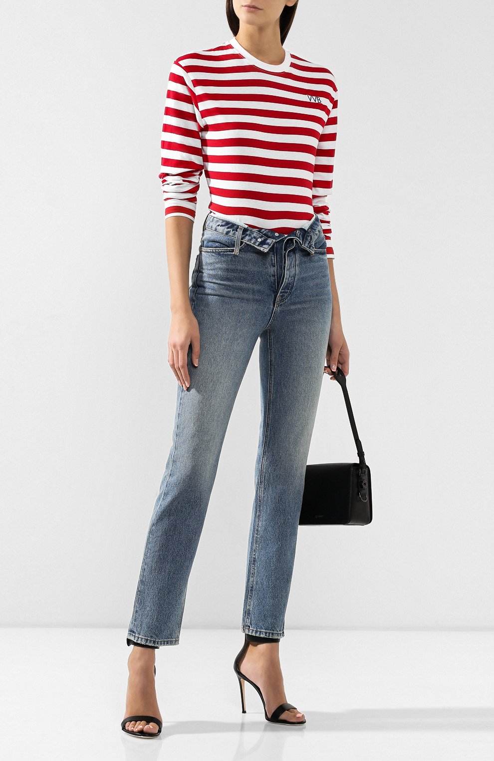 Хлопковый лонгслив VICTORIA, VICTORIA BECKHAM, арт. JYVV 132 PAW19 C0TT0N JERSEY, фото 2