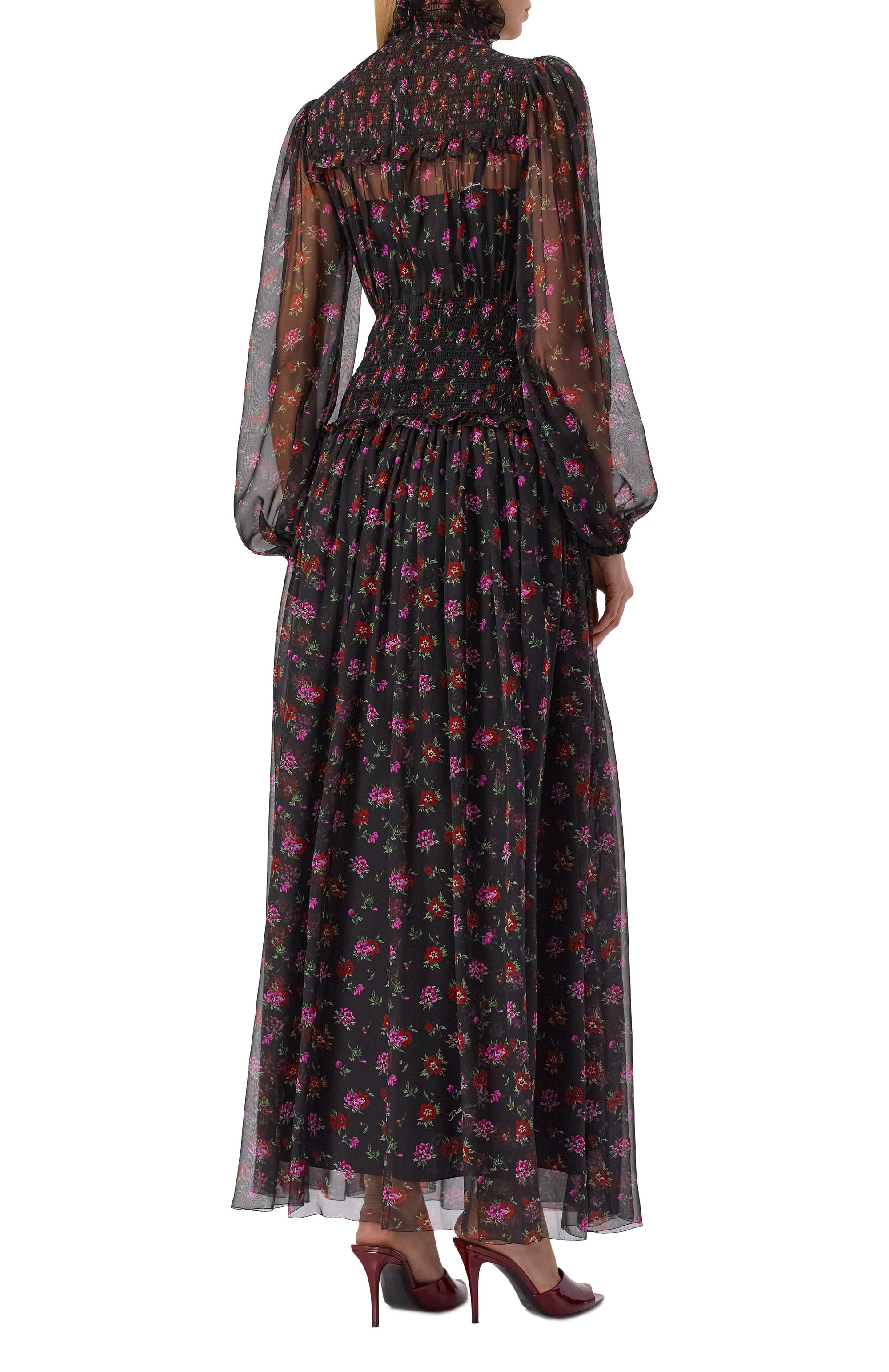 Шелковое платье DOLCE & GABBANA, арт. F6GADT/IS10U, фото 3