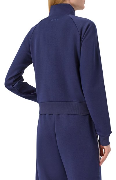 Хлопковая толстовка MSGM темно-синего цвета по цене 28100 руб., арт. 3841MDM136/257267, фото 4 Хлопковая толстовка MSGM, арт. 3841MDM136/257267, фото 4